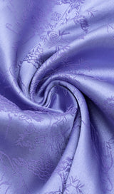 LONG SLEEVES RUCHED MINI DRESS IN PURPLE Dresses styleofcb 