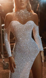 SEQUIN MINI DRESS IN SILVER Dresses styleofcb 