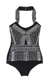 PEARL BODYCON BANDAGE BODYSUIT Clothing styleofcb 