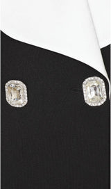 BOW CUT OUT JACKET DRESS IN BLACK DRESS STYLE OF CB 