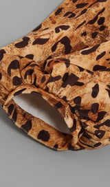 V NECK LEOPARD MINI DRESS Dresses styleofcb 