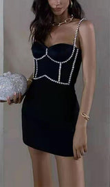 DIAMANTE BANDAGE MINI DRESS Dresses styleofcb 