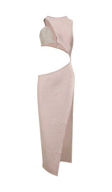 SPLIT MAXI DRESS IN BLACK OR BEIGE Dresses styleofcb 