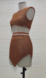 TWO-PIECE MINI DRESS IN GREEN DRESSES styleofcb 