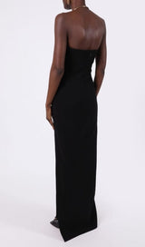 THEODORA BLACK MAXI BANDAGE DRESS styleofcb 