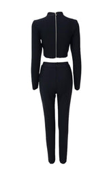 BANDAGE CROP PANTS TWO PLECE SUIT styleofcb 