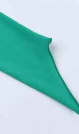 POLYESTERl SIDE HOLLEW SEXY CHAIN DRESS IN GREEN styleofcb 