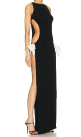CUT OUT EXTREME SPLIT MAXI DRESS DRESS styleofcb 