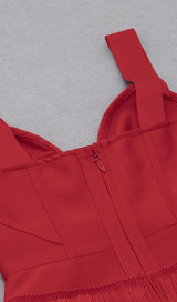 TASSEL MAXI DRESS IN RED Dresses styleofcb 