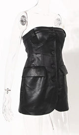 LEATHER JACKET SUIT IN BLACK styleofcb 