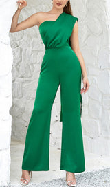 SATIN STRAP JUMPSUIT IN GREEN styleofcb 