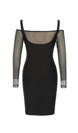 TULLE HIP WRAP DRESS IN BLACK styleofcb 