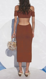 HALTER CUT OUT MIDI DRESS Dresses styleofcb 