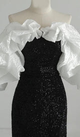 STRAPLESS BUBBLE BACKLESS MAXI DRESS Dresses styleofcb 