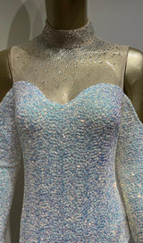 SEQUIN MINI DRESS IN SILVER Dresses styleofcb 