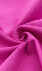 PINK OSTRICH HAIR SHOULDER BAG HIP DRESS styleofcb 