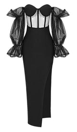 STRAPLESS MAXI DRESS IN BLACK Dresses styleofcb XS BLACK 