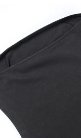 FRINGED STRAPLESS MINI DRESS Dresses styleofcb 