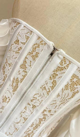 STRAPLESS LACE MIDI DRESS Dresses styleofcb 