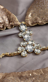 GOLD SEQUIN BIKINI styleofcb 