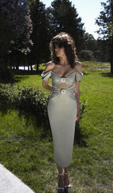 CUT OUT STRAP MAXI DRESS styleofcb 