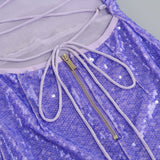 SEQUIN BACKLESS MAXI DRESS IN PURPLE styleofcb 