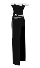 STRAPLESS MAXI DRESS TWO PIECE SET Dresses styleofcb 