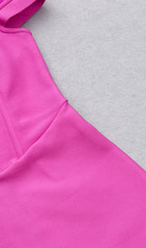 PINK OSTRICH HAIR SHOULDER BAG HIP DRESS styleofcb 