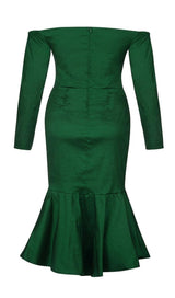 PLUS SIZE OFF THE SHOULDER MIDI DRESS Dresses styleofcb 