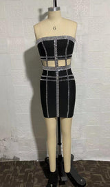 STRAPLESS MINI DRESS IN BLACK Dresses styleofcb 