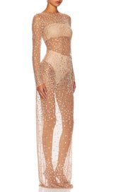 SEQUIN LACE PERSPECTIVE DRESS IN PINK DRESS styleofcb 