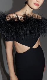 BANDAGE BACKLESS MAXI DRESS IN BLACK Dresses styleofcb 