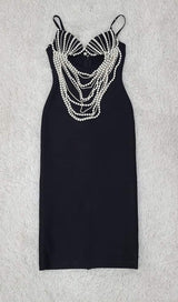 PEARL EMBELLISHED MIDI DRESS DRESS STYLE OF CB 