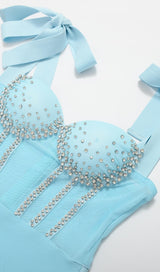 DIAMOND MAXI DRESS IN BLUE Dresses styleofcb 