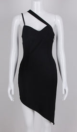 SHOULDER STRAPS MINI DRESS IN BLACK Dresses styleofcb 