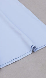 BOWKNOT BUBBLE SLEEVE DRESS IN BABY BLUE styleofcb 