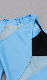 ONE SHOULDER BODYCON MIDI DRESS IN BLUE Dresses styleofcb 