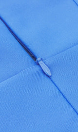 PUFF SLEEVE BODYCON MIDI DRESS IN BLUE Dresses styleofcb 