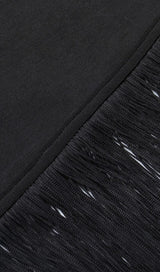 FRINGED STRAPLESS MINI DRESS Dresses styleofcb 