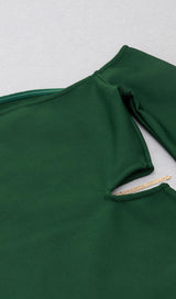 OFF THE SHOULDER MINI DRESS IN GREEN Dresses styleofcb 