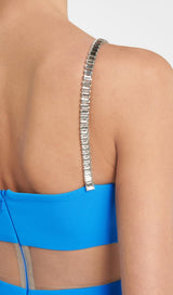 TWO PIECE SUIT MINI DRESS IN BLUE Dresses styleofcb 