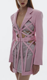 BANDAGE MINI DRESS IN BLUE Dresses styleofcb 