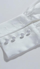 LONG SLEEVES V NECK MAXI DRESS IN WHITE Dresses styleofcb 