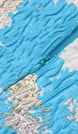 PRINT MIDI DRESS IN BLUE Dresses styleofcb 