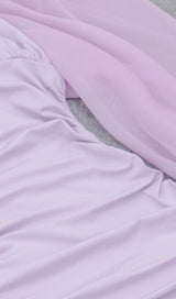 PLUS SIZE RUCHED MINI DRESS IN PURPLE Dresses styleofcb 