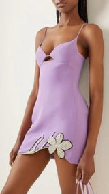 CRYSTAL FLOWER MINI DRESS Dresses styleofcb 