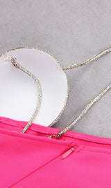 BLACK ONE SHOULDER CRYSTAL MINI DRESS Dresses styleofcb 