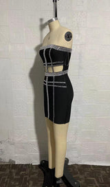 STRAPLESS MINI DRESS IN BLACK Dresses styleofcb 