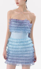 STRAPLESS LACE LAYERED MINI DRESS Dresses styleofcb 