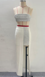 STRAPLESS CRYSTAL TWO PIECE SET Clothing styleofcb 